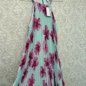 Nine West Mint and Pink Floral Dress